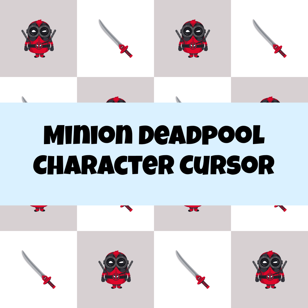 Preview Minion Deadpool Character cursor custom cursor pack